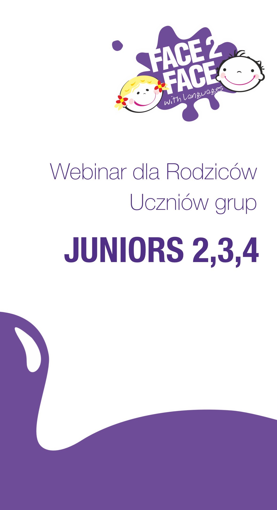 Webinar dla Rodziców Uczniów Grup JUNIORS 2, 3, 4